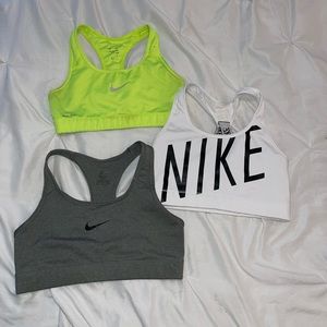 Nike pro sports bras